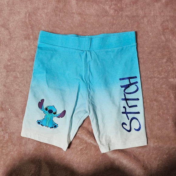 Disney Stitch set girls t shirt and bike shorts sz 8 - Picture 4 of 7